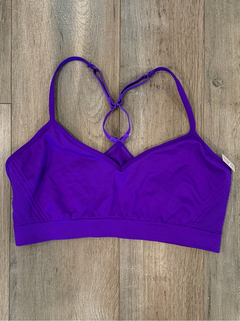 Victoria's Secret Purple Strappy Wireless Sports Bralette